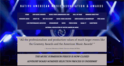 Desktop Screenshot of nativeamericanmusicawards.com